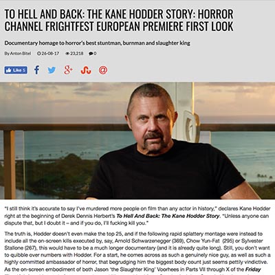 TO HELL AND BACK: THE KANE HODDER STORY: HORROR CHANNEL FRIGHTFEST EUROPEAN PREMIERE FIRST LOOK